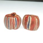 画像1: ヴェネチア筋玉　茶色2個セット (1)