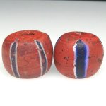 画像1: ヴェネチア筋玉　茶色2個セット (1)