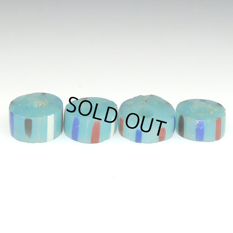 画像2: ヴェネチア筋玉　ブルー4個セット (2)