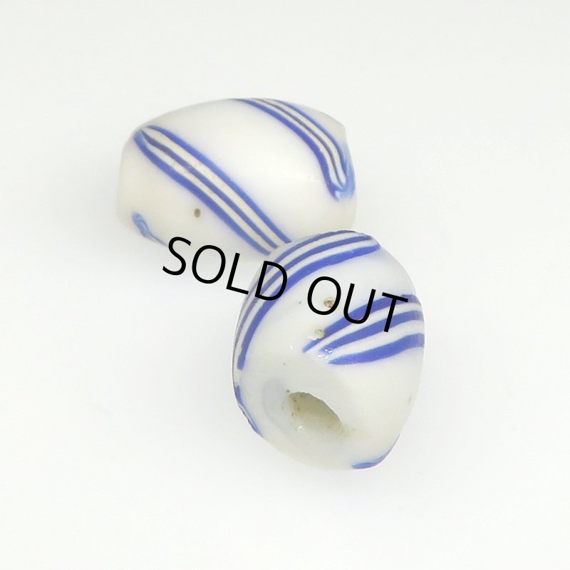 画像1: ヴェネチア筋玉　白2個セット (1)