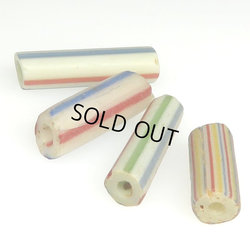 画像1: ヴェネチア筋玉　白スリム4個セット (1)