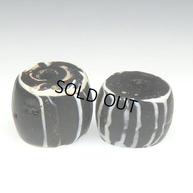 画像2: ヴェネチア筋玉　黒2個セット (2)