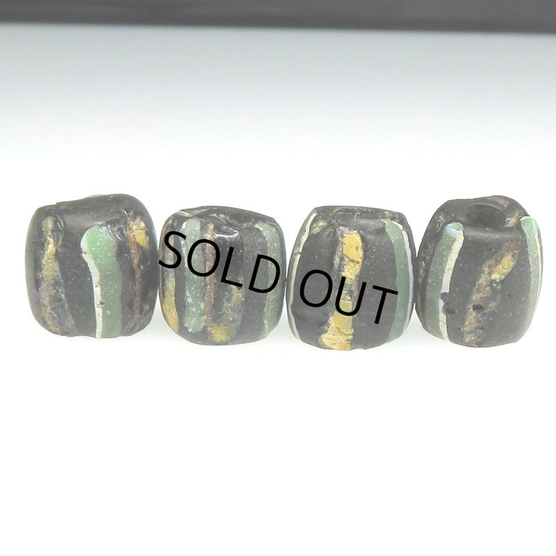 画像2: ヴェネチア筋玉　黒4個セット (2)