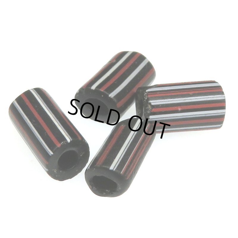 画像1: ヴェネチア筋玉ロング　黒4本セット (1)