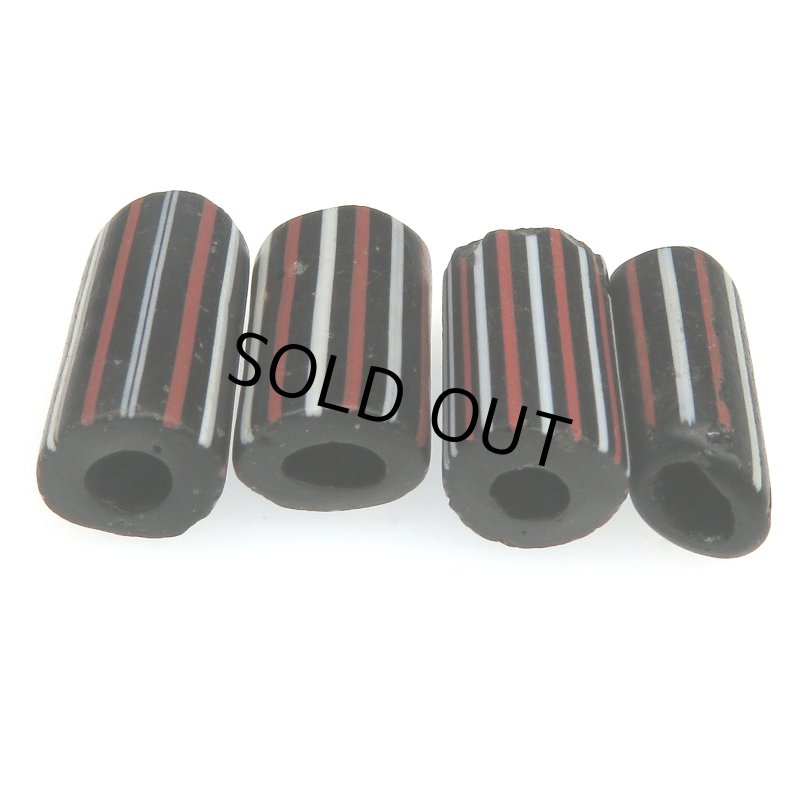 画像2: ヴェネチア筋玉ロング　黒4本セット (2)