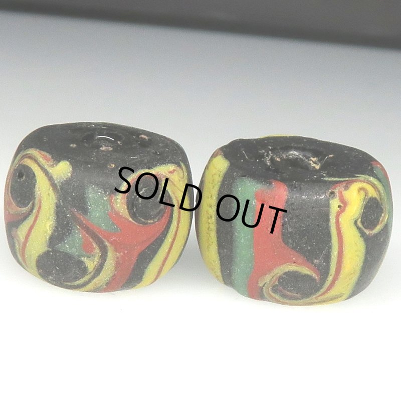 画像2: ヴェネチア筋玉　黒2個セット (2)