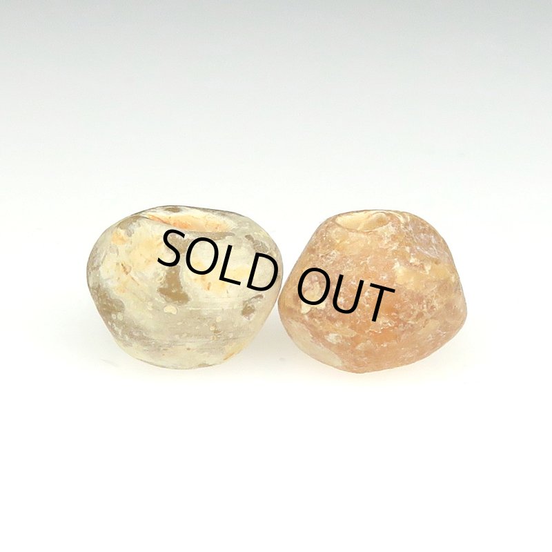 画像2: ドゴンブラウン多面体小玉　2個セット (2)