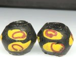 画像1: キングビーズ黒　2個セット (1)