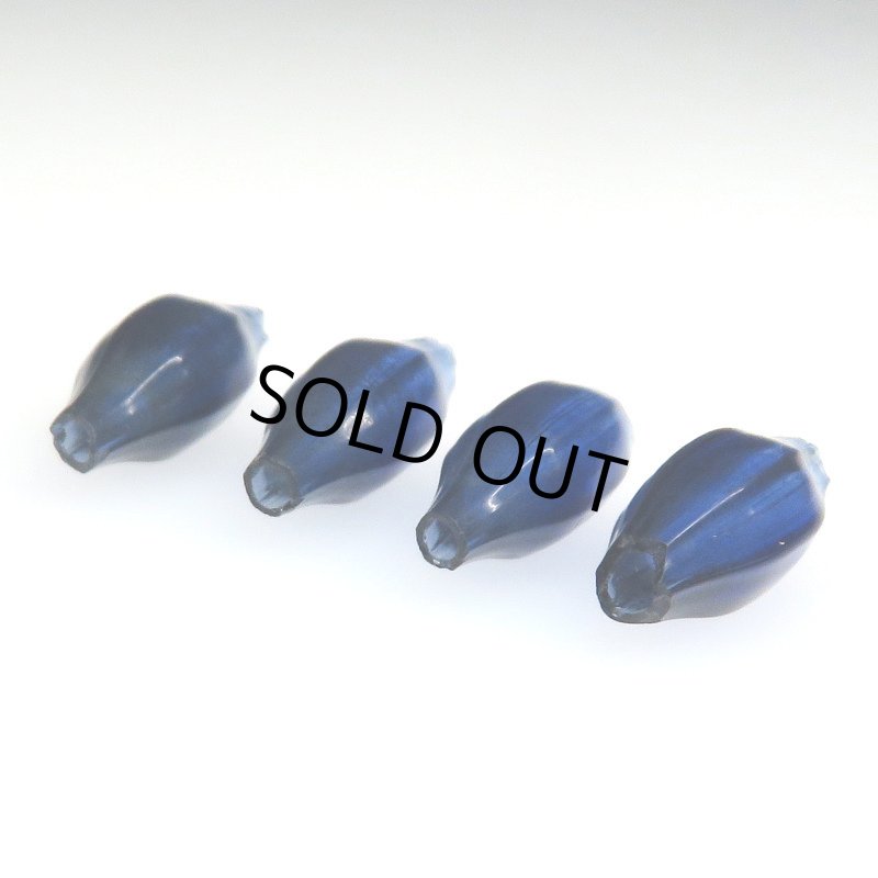 画像2: 吹きガラスのロシアンブルー　4個セット (2)