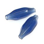 画像1: 吹きガラスのロシアンブルー　2個セット (1)