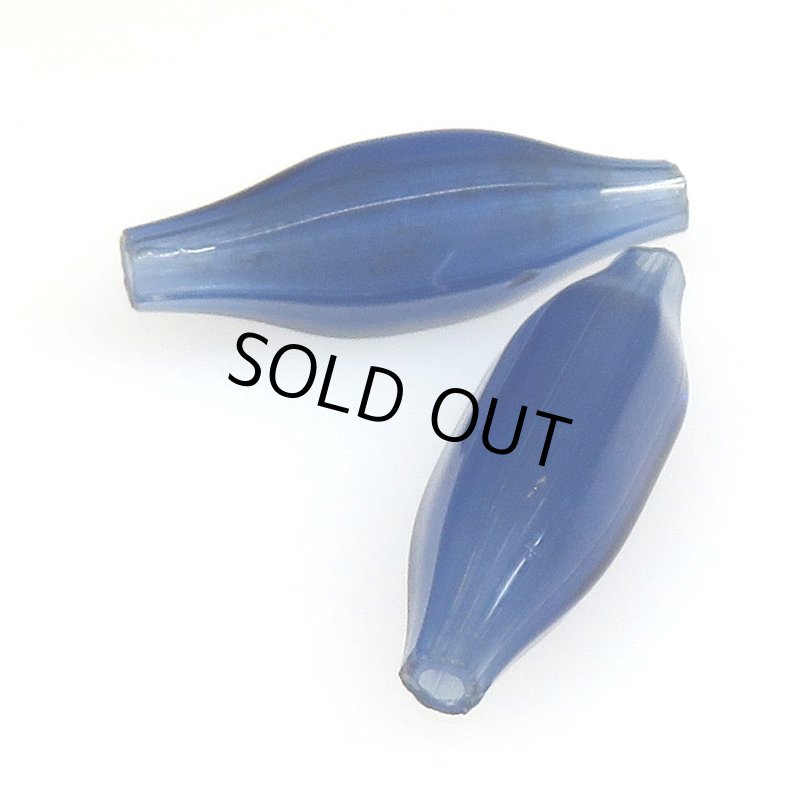 画像1: 吹きガラスのロシアンブルー　2個セット (1)