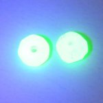 画像4: ウランガラスビーズ　黄色2個セット (4)