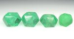 画像2: ウランガラス緑 多面体4個セット (2)