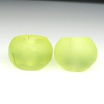 画像2: ウランガラスビーズ　黄色2個セット (2)