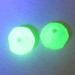 画像4: ウランガラスビーズ　黄色2個セット (4)