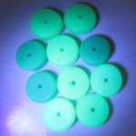 画像5: ウランガラス ディスク型 青緑10個セット(複数在庫あり) (5)