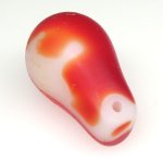 画像1: ウェディングビーズ 朱色白 (1)