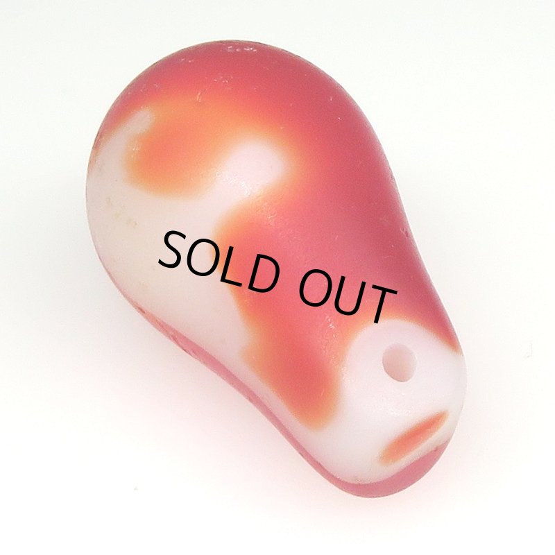 画像1: ウェディングビーズ　朱色白 (1)