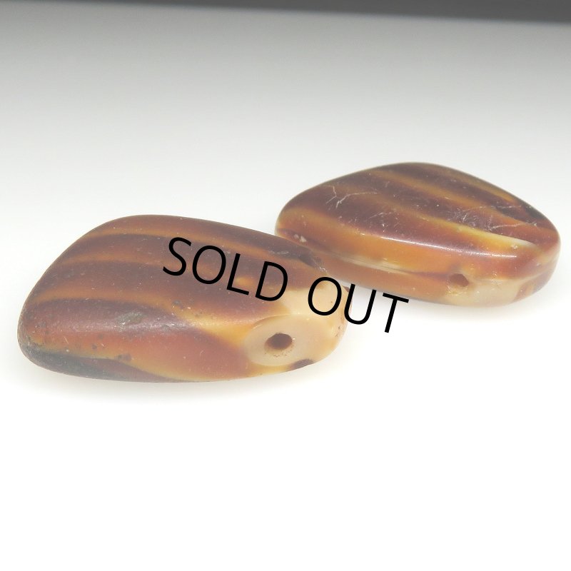 画像4: ウェディングビーズ　扇形　茶系2個セット (4)