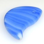 画像1: ウェディングビーズ　勾玉型　ブルー系 (1)