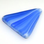 画像1: ウェディングビーズ　三角乳白+ブルー (1)