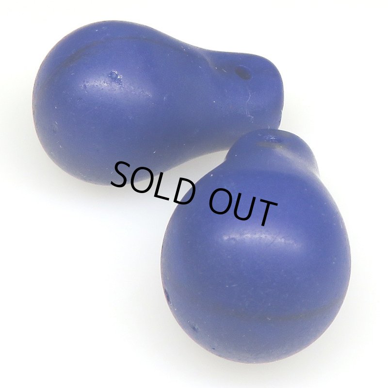 画像1: ウェディングビーズ　紺　2個セット (1)