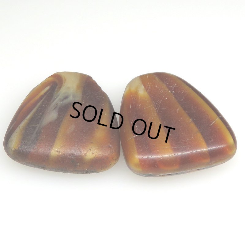 画像2: ウェディングビーズ　扇形　茶系2個セット (2)