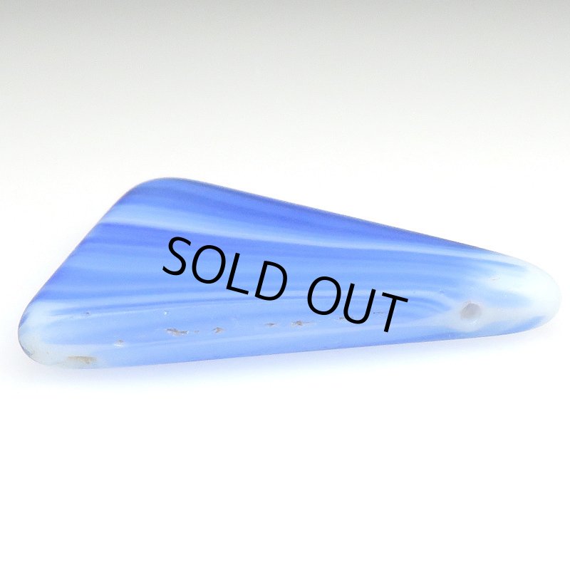 画像3: ウェディングビーズ　三角乳白+ブルー (3)