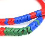 画像1: 大スネークビーズ　ミックスロング連 (1)