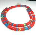 画像1: 大スネークビーズ　朱色Mix (1)