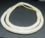 画像1: 大スネークビーズ 白 (1)