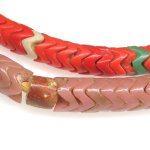 画像2: 大スネークビーズ　ピンク+朱色Mix (2)