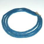 画像1: スネークビーズ ブルー 細ロング連 (1)