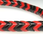 画像2: スネークビーズ　赤+黒短連 (2)