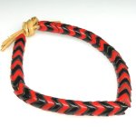 画像1: スネークビーズ　赤+黒短連 (1)