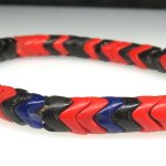 画像2: スネークビーズ 赤+黒短連 (2)