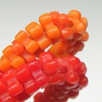 画像3: フラワービーズ 赤+オレンジ (3)