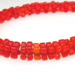 画像2: フラワービーズ 赤Mix短連 (2)