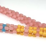 画像2: フラワービーズ ピンクMix短連 (2)