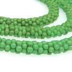 画像2: フラワービーズ　5弁　緑 (2)