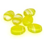 画像2: ドロップのようなマーブルビーズ黄色　6個セット（複数在庫あり） (2)