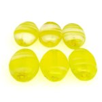 画像3: ドロップのようなマーブルビーズ黄色　6個セット（複数在庫あり） (3)