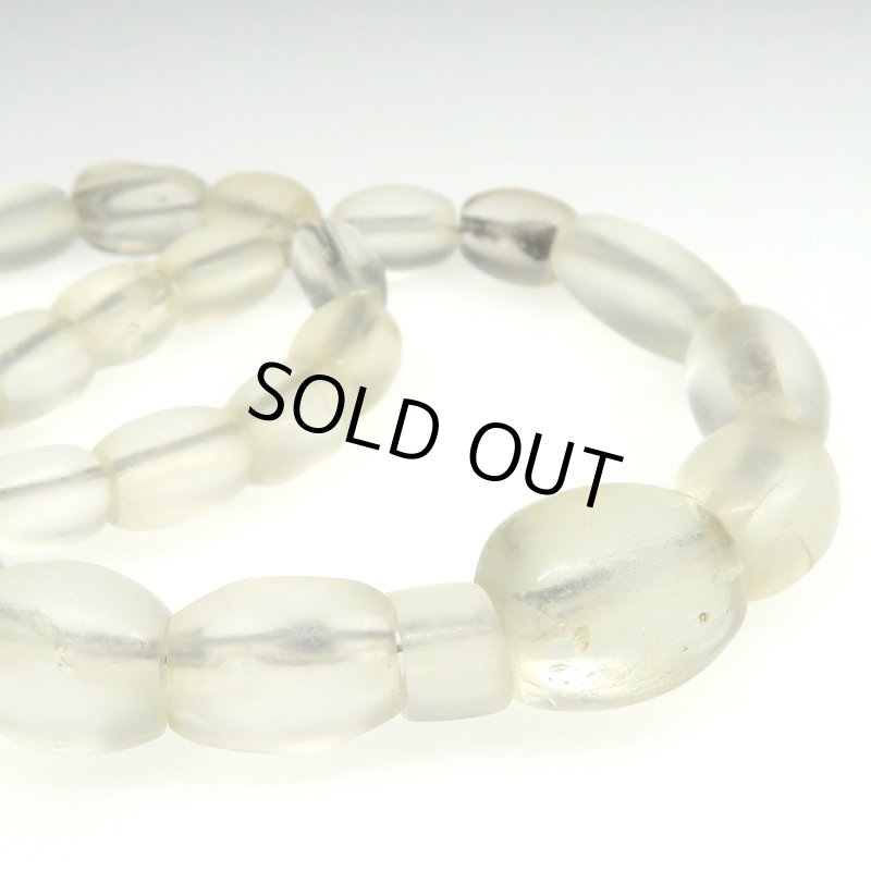 画像2: ボヘミアクリアオーバルビーズ　短連 (2)