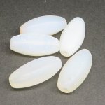 画像1: ボヘミア　オパール乳白ビーズ5個セット (1)