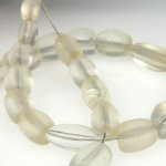 画像3: ボヘミアクリアオーバルビーズ　短連 (3)