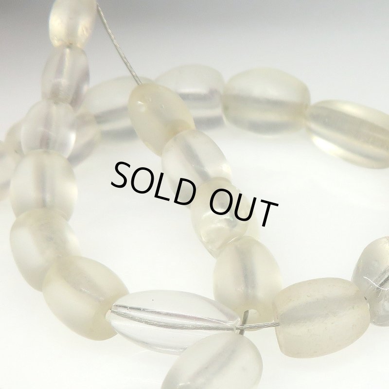 画像3: ボヘミアクリアオーバルビーズ　短連 (3)