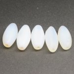 画像2: ボヘミア　オパール乳白ビーズ5個セット (2)