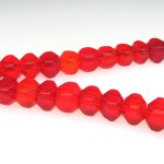 画像4: オレンジレッドクリアボヘミアン多面体　短連 (4)