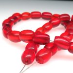 画像2: レッドクリアボヘミアン棗型　短連 (2)