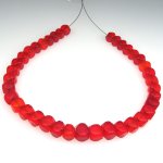 画像1: オレンジレッドクリアボヘミアン多面体　短連 (1)